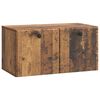 vidaXL Sein&auml;lle asennettava TV-kaappi 59,5 x 31 x 30 cm Vanha puu