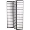 vidaXL Tilanjakaja 3 paneelia japanilaistyylinen 120x170cm musta