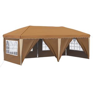 vidaXL Pop-up Juhlateltta 575 x 288 x 245 cm Beige