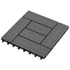 vidaXL Laudat 11 kpl Harmaa 30 x 30 cm WPC