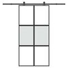 vidaXL liukuovi laitteistosarjalla 102,5x205 cm karkaistu lasi