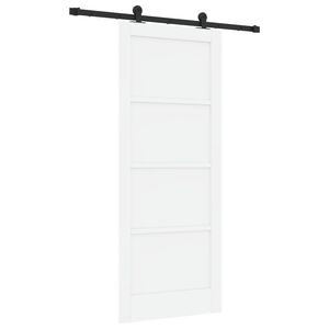 vidaXL Liukuovi ORKDAL valkoinen 83 x 202 cm T&auml;ysi m&auml;nty
