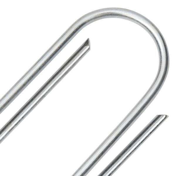 vidaXL Maatapit U-muotoinen 25 pcs 15x3,5 cm galvanoitu teräs
