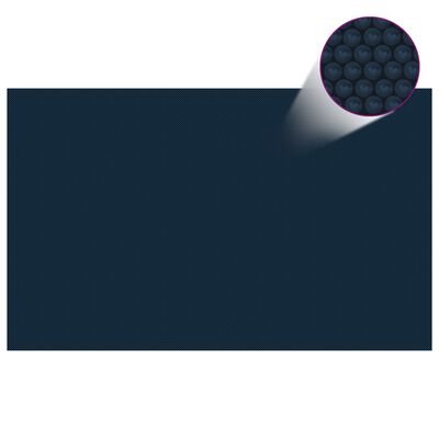 vidaXL Kelluva uima-altaan PE-aurinkoenergiakalvo 260x160 cm sinimusta