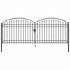 vidaXL Aitausportti ASSEN 401 x 200 cm Ter&auml;s Harmaa Lukittava