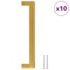 vidaXL Kaapin kahvat 10 kpl kulta 160 mm ruostumaton ter&auml;s