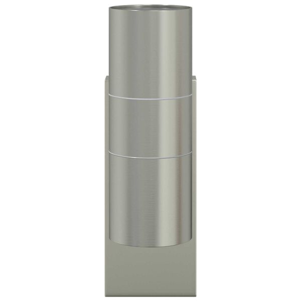 vidaXL Ulkoisen seinävalon Hopea 7 x 10 x 22 cm Ruostumaton teräs