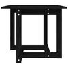 vidaXL Sohvapöytä musta 50x50x45 cm täysi mänty