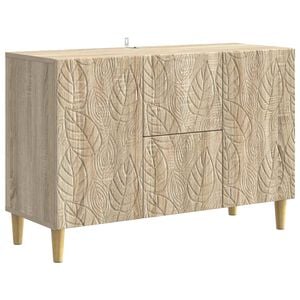 vidaXL Sivup&ouml;yt&auml; Sonoma-tammi 89 x 34,5 x 60 cm Tekninen puu