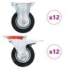 vidaXL Rullapy&ouml;r&auml;t 24 kpl 100 mm