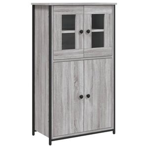 vidaXL Kaappi harmaa Sonoma 62x32x106,5 cm tekninen puu