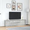 vidaXL TV-taso LED-valoilla betoninharmaa 193,5x41x50 cm