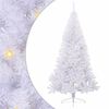 vidaXL Tekojoulukuusi 300 LED-valoilla Valkoinen 240 cm PVC ja ter&auml;s