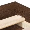 vidaXL S&auml;ngynrunko ruskea tammi 90x190 cm