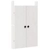 vidaXL Keitti&ouml;n ovi MEPPEL Valkoinen 50 x 9 x 82 cm T&auml;ysi M&auml;nty
