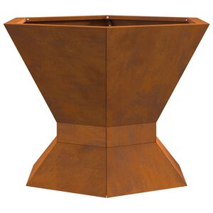 vidaXL Tulisija Ruskea 50 x 50 x 40 cm Teräs