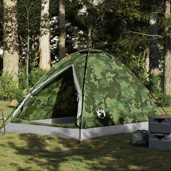 vidaXL Camping Teltta Dome 4-hengen naamiointi vedenpit&auml;v&auml;