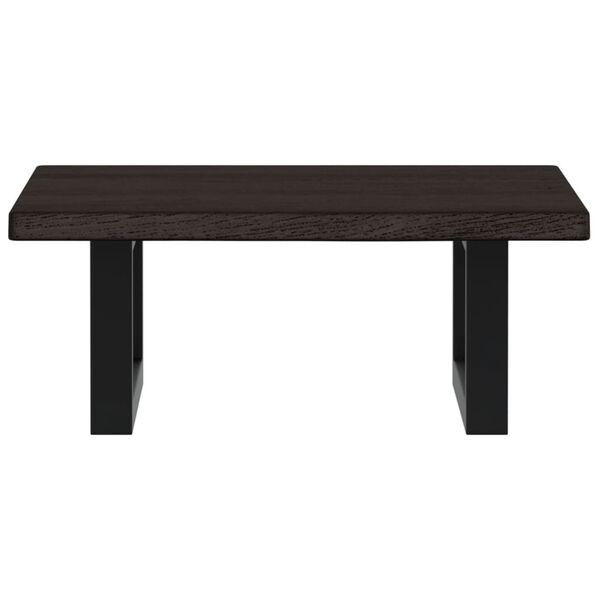 vidaXL Pesuallashylly seinälle teräs ja täysi tammi