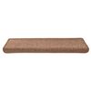 vidaXL Portaiden matot 15 kpl 65x21x4 cm ruskea suorakaiteen muotoinen reuna