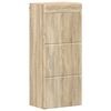 vidaXL Kylpyhuoneen sein&auml;kaappi TULUM Sonoman tammi 37 x 24,5 x 86 cm