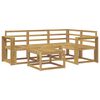 vidaXL Ulkosohvakokoelma 5 pcs valkoinen 59 x 59 x 37 cm