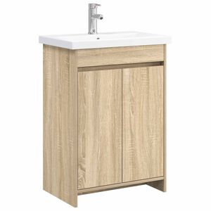 vidaXL Kylpyhuonekalustesetti Sonoma-tammi 81 x 40 x 84,5 cm