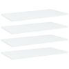 vidaXL Kirjahyllytasot 4 kpl valkoinen 60x30x1,5 cm lastulevy