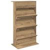 vidaXL Lehtiteline Artisan tammi 70 x 41 x 126 cm Tekninen puu