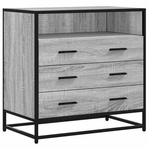 vidaXL Laatikosto harmaa Sonoma 70x41x70 cm tekninen puu