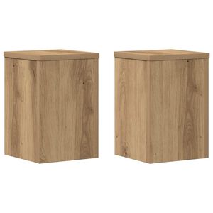 vidaXL Kasvitelineet 2 kpl artesaani tammi 20x20x30 cm tekninen puu