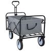 vidaXL Kokkolettava K&auml;sitroletti Harmaa 94 x 53 x 99 cm Oxford-kangas