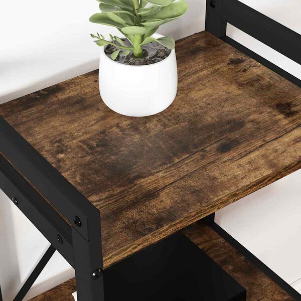 vidaXL Kirjahylly Savup&auml;hkin&auml; 60 x 30 x 85 cm Tekninen puu