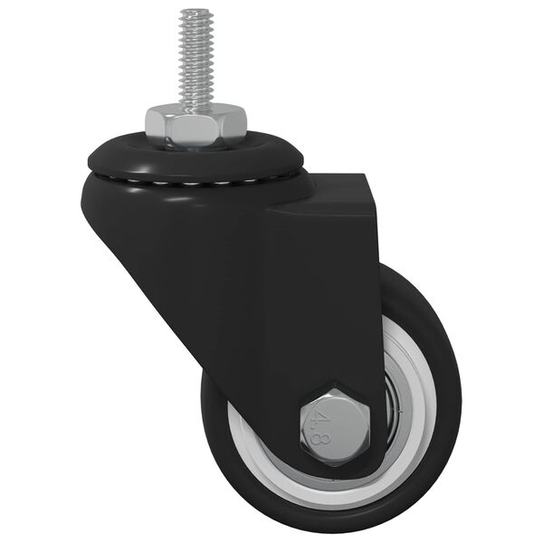 vidaXL K&auml;&auml;nt&ouml;py&ouml;r&auml; 2 pcs Musta 40,4 x 40,4 x 19,7 mm