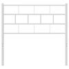 vidaXL Metallinen sängynpääty valkoinen 107 cm