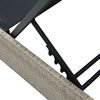 vidaXL Aurinkotuoli Beige 200,5 x 70 x 75 cm polyrottinki