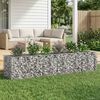 vidaXL Gabion Kohotettu Peti 2 pcs Hopea 260 x 60 x 55 cm