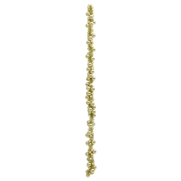 vidaXL Joulupallo Garland Kulta 186 cm Polystyreeni