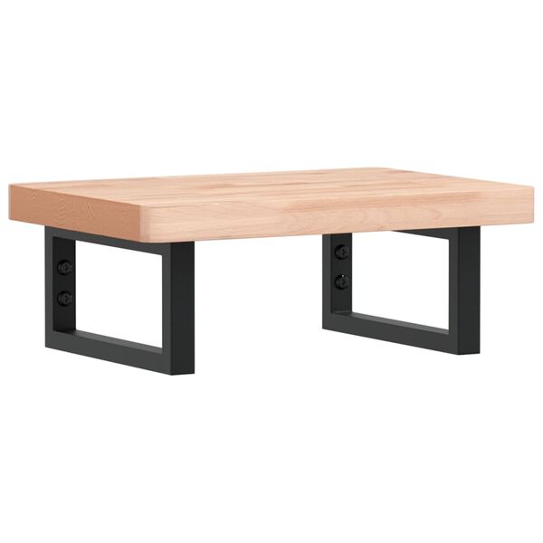 vidaXL Pesuallashylly seinälle teräs ja täysi pyökki