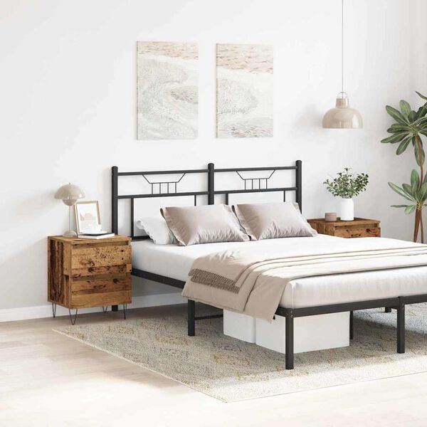 vidaXL Y&ouml;p&ouml;yt&auml;kaappi 2 pcs Vanha puu 40 x 35 x 50 cm Tekninen puu