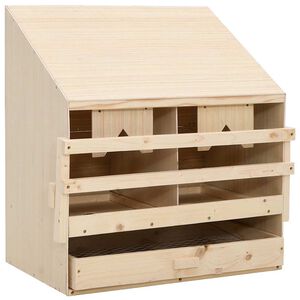 vidaXL Kanan munintapes&auml; 2 osastoa 63x40x65 cm m&auml;nty
