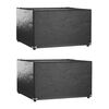 vidaXL Puutarhakalusteiden suojat 2 kpl 8 purjerengasta 125x125x75 cm