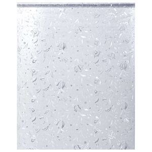 vidaXL Ikkunakalvo himme&auml; kukkakuviо 90x500 cm PVC