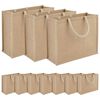 vidaXL Juutti k&auml;silaukut 10 pcs Luonnollinen 42 x 33 x 19 cm