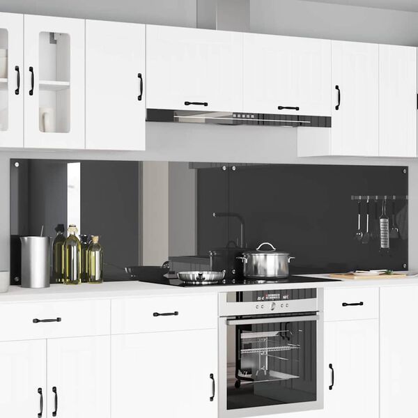 vidaXL Keittiön suojapaneeli 2 pcs Tumma harmaa 120 x 60 cm