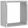 vidaXL Wall Cube Hyllyt 4 kpl Harmaa Sonoma 30x15x30 cm