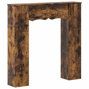 vidaXL Takan kehys Savutammi 102 x 20 x 102 cm Tekninen puu