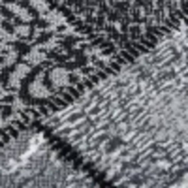 vidaXL K&auml;yt&auml;v&auml;matto BCF harmaa laatikkokuviolla 80x450 cm