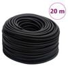 vidaXL Paineilmaletku musta 0,6" 20 m kumi ja PVC