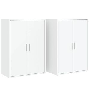 vidaXL Senkit 2 kpl valkoinen 60x31x84 cm tekninen puu