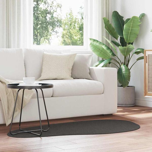 vidaXL Alue matot HUARTE Antrasiitti 80 x 150 cm Polyesteri